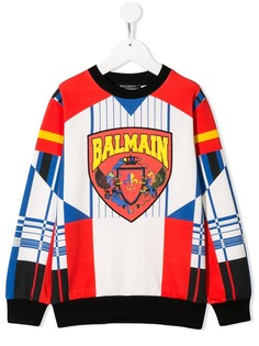 Balmain Kids джемпер с принтом