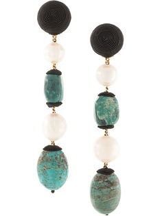 Rebecca De Ravenel geometric drop earrings