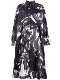 Yohji Yamamoto платье-рубашка оверсайз