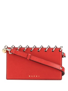 Marni декорированный клатч