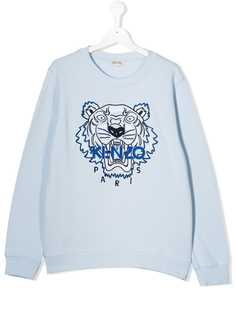 Kenzo Kids толстовка с вышивкой Tiger