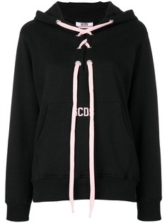 Gcds толстовка с капюшоном и контрастной шнуровкой