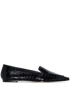 Aeyde Aurora croc-effect loafers
