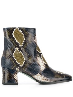 Paola Darcano embossed ankle boots