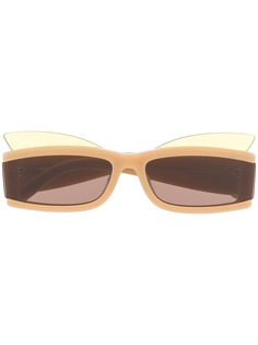 Courrèges Eyewear солнцезащитные очки в прямоугольной оправе