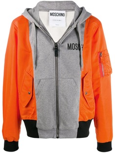 Moschino куртка с контрастными вставками