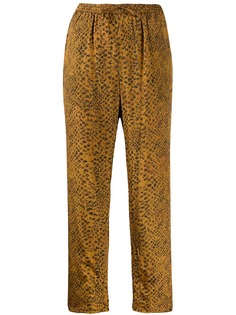 Mes Demoiselles snakeskin print fitted trousers