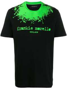 Frankie Morello paint splatter logo T-shirt