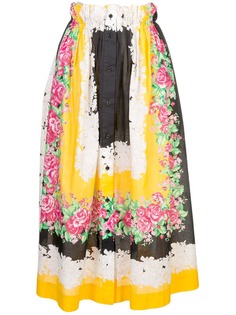 Rachel Comey юбка миди с цветочным принтом