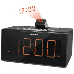 Радио-часы Telefunken TF-1542 Black/Orange