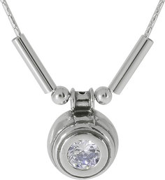 Серебряные колье Колье DEN’O 01N4161CZ Deno