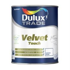 Краски Краска для внутренних работ Dulux Velvet Touch белая, 0,9 л Дюлакс/Dulux