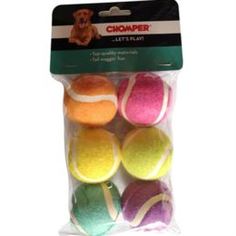 Игрушки Игрушка для собак CHOMPER Dogicorn Набор Теннисные мячики 6шт ассортимент