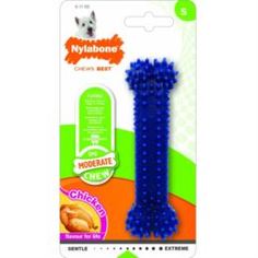 Игрушки Игрушка для собак NYLABONE Косточка Dental S умеренно жесткая с ароматом курицы