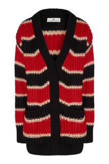 Объемный кардиган в полоску Laroom