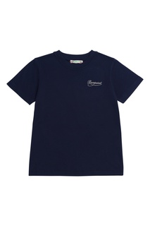 Темно-синяя футболка с логотипом Bonpoint
