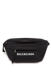 Черная сумка на пояс Explorer Balenciaga