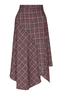 Юбка в клетку с оборкой Isabel Marant