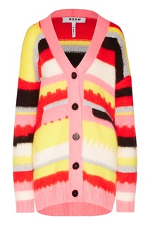 Кардиган в разноцветную полоску Msgm