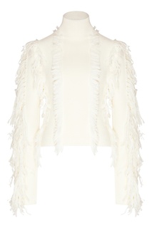 Джемпер с длинной бахромой David Koma