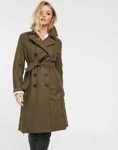 Пальто с добавлением шерсти French Connection - Зеленый