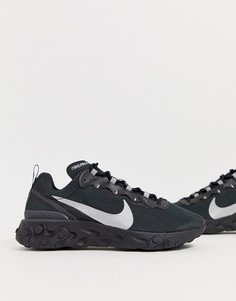 Черные кроссовки Nike React Element 55 - Черный