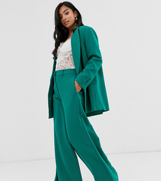 Широкие брюки ASOS EDITION Petite - Зеленый