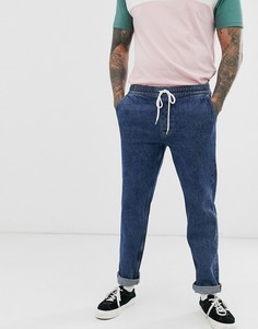 Синие джинсы классического кроя с эластичным поясом ASOS DESIGN - Синий