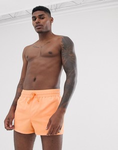 Короткие шорты для плавания оранжевого цвета ASOS DESIGN - Оранжевый