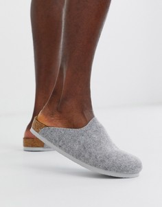 Серые фетровые слиперы Birkenstock Amsterdam - Серый