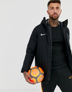 Черная дутая парка Nike Football academy - Черный