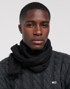 Легкий шарф из хлопка ASOS DESIGN - Черный