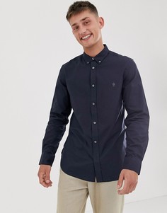 Оксфордская рубашка на пуговицах с логотипом French Connection - Темно-синий