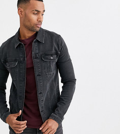 Черная джинсовая куртка в стиле вестерн ASOS DESIGN Tall - Черный