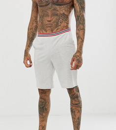 Серые меланжевые шорты для дома с поясом в полоску ASOS DESIGN - Серый