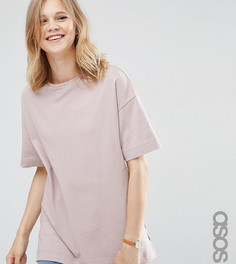 Oversize-топ прямого кроя ASOS TALL - Розовый