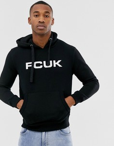 Худи с принтом логотипа FCUK French Connection - Черный
