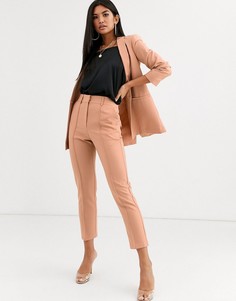 Комбинируемые строгие брюки-сигареты ASOS DESIGN - Розовый