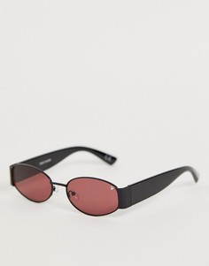 Круглые солнцезащитные очки в черной оправе Dusk To Dawn - Romy - Черный