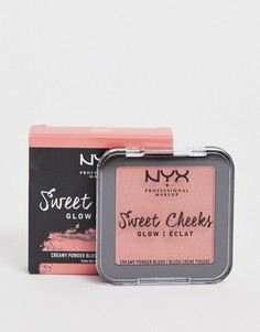Рассыпчатые румяна NYX Professional Makeup Blush Glow - Citrine Rose - Красный
