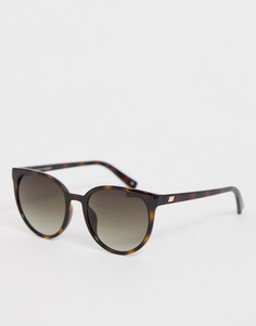 Черепаховые круглые солнцезащитные очки Le Specs Armada - Коричневый