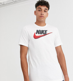 Белая футболка с логотипом-галочкой Nike Tall - Белый