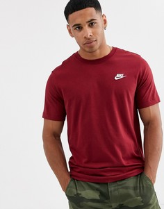 Красная футболка Nike Club - Красный