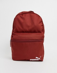 Бордовый рюкзак с небольшим логотипом Puma Phase - Красный