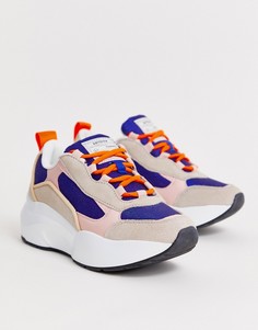 Кроссовки на массивной подошве со шнуровкой Sixty Seven - Мульти