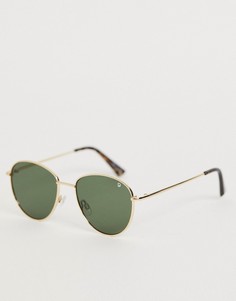 Круглые солнцезащитные очки в золотистой оправе Dusk To Dawn - Nouveau - Золотой