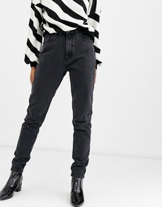Укороченные джинсы в винтажном стиле с завышенной талией Vero Moda - Черный