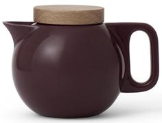 Заварочные чайники VIVA Scandinavia Jaimi™ Чайник заварочный с ситечком 0,75 л, фарфор/дерево, бордовый
