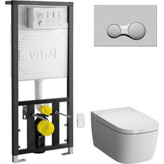 Комплект Vitra Metropole V-Care Comfort с инсталляцией, безободковый, с микролифтом (5674B003-6104, 700-1873)
