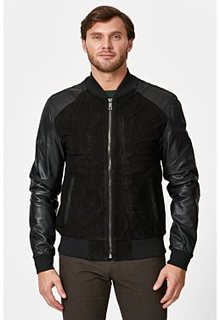 Кожаный бомбер Jorg Weber